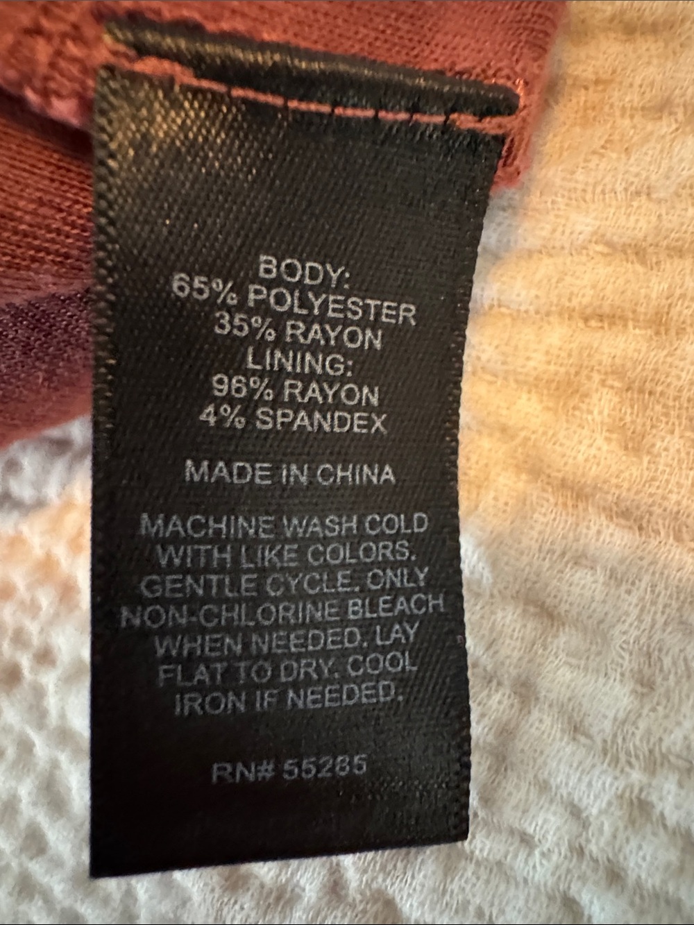 Express Ribbed V-Neck Midi Dress in Rust - Picture 3 of 3